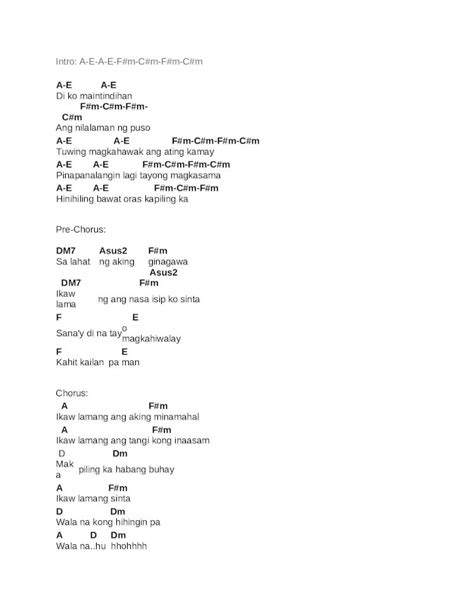 ikaw ay mauulol sa ungol ni marisol|Ikaw Ang May Sabi Chords .